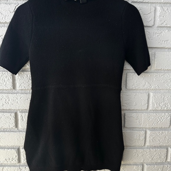 NTW short sleeve beaded cashmere sweater by Milky of New York. - Picture 5 of 6